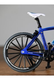 Resim bebeym Metal 1:10 Oyuncak Bisiklet - Die Cast Bisiklet - Model Bisiklet - Mavi 