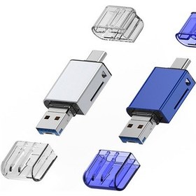 Resim ALLY USB 3.0+Type-c+Lightning Sd Kart Okuyucu - Hızlı Card Reader 