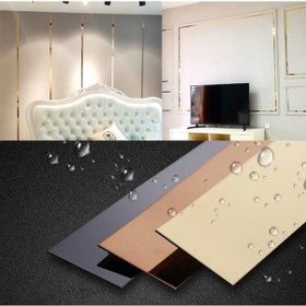 Resim Dekor Fuga Duvar Çıtası Yapışkanl Gold,Gümüş,Siyah 1 Rulo (25 Mt) 