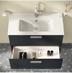 Resim VitrA VitrA Mia 80 Cm Antrasit Çekmeceli Banyo Dolabı Takımı 75100 Antrasit 