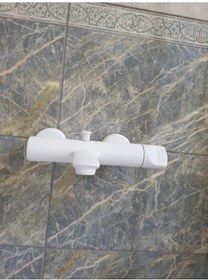 Resim Eca Myra Banyo Duş Bataryası Mat Beyaz 102102470C4 Beyaz 