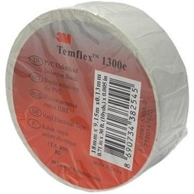 Resim 3M Temflex 1300e Beyaz Bant - 1Adet 