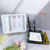 Resim Silikon Kalıplar, DIY Masa Standları için, Not Tutucular, Kalem Tutucular ve Telefon Standları Dahil, Reçine ve Alçı Döküm için Uygun, Ayrıca Ofis Masaları ve Kartvizitlik için Dekoratif Eşyalar. 