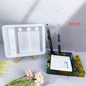 Resim Silikon Kalıplar, DIY Masa Standları için, Not Tutucular, Kalem Tutucular ve Telefon Standları Dahil, Reçine ve Alçı Döküm için Uygun, Ayrıca Ofis Masaları ve Kartvizitlik için Dekoratif Eşyalar. 