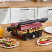 Resim Karaca Gastro Grill Pro 2400W Izgara ve Tost Makinesi Kırmızı 