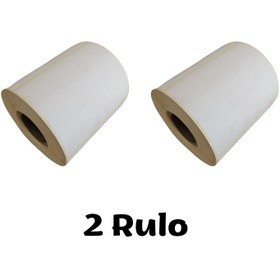 Resim Özfiliz Mağaza Ekipmanları 80x100 Mm Termal Barkod Etiketi Yaıpışkanlı Etiket Raf Etiketi Fiyat Etiteki 1 Rulo = 500 Adet) 