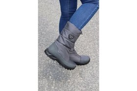 Resim Kadın Gri Tekstil Su Geçirmez Kar Botu Z5547TG 
