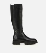 Resim Hotiç Kadın Deri Siyah Lastik Detaylı Binici Düz Çizme 01cıh313340a100 01cıh313340a100 Siyah 