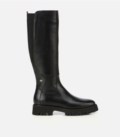 Resim Hotiç Kadın Deri Siyah Lastik Detaylı Binici Düz Çizme 01cıh313340a100 01cıh313340a100 Siyah 