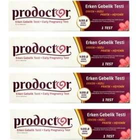 Resim Prodoctor Erken Gebelik Testi 4 Adet 