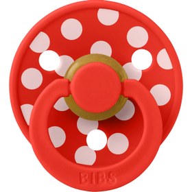 Resim Bibs Studio Colour Polka Big Anatomik Emzik-Candy Apple Blossom - 0-6 Ay 
