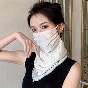 Resim 2 adet Kadın Yaz Boho Tarzı Tam Yüz Maskeleri - Nefes Alabilir, Rüzgar Geçirmez, Toz Geçirmez, Nem Çekmez, Güneş Koruyucu Eşekler, Nakış Tasarımı ve Rahat Kulak Düğümleri ile Açık Hava Sürüşü, Bisiklet ve Aktiviteler için Yüz Kapatma 