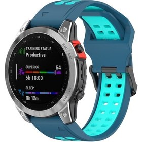 Resim Sones Garmin Enduro / Coros Vertix 2 26mm Hızlı Bırakma Çift Sıralı Silikon Saat Kordonu 