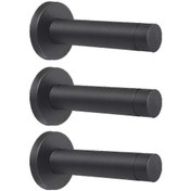 Resim Zemin Koruması İçin Ağır Hizmet Tipi Kapı Stoperi 3'lü Paket Siyah 