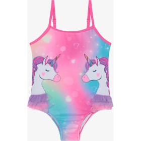 Resim Penti Kız Çocuk Sweet Unicorn Fırfırlı Sport Mayo 