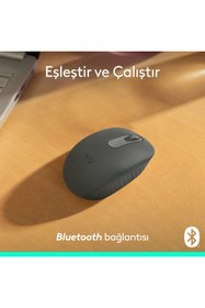 Resim Logitech M196 Bluetooth Kablosuz Kompakt PC Mac Windows ve MacOS ile Uyumlu Mouse Siyah 