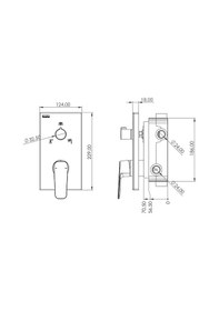 Resim Teska Ciera Üç Yönlü Duş Seti-beyaz Camlı Beyaz - Krom 
