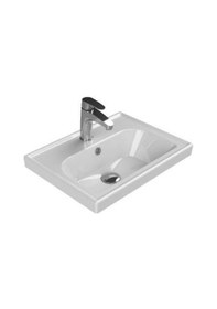 Resim Turkuaz Seramik Frame 50 CM Etajerli Lavabo 
