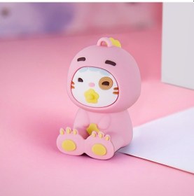 Resim E2M Sevimli Kedi Anahtarlıklı Telefon Standı Pudra 