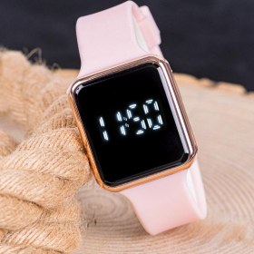 Resim Watch Pembe Renk Dokunmatik Led Ekran Rose Kasa Kız Çocuk Kadın Saati ST-304002 