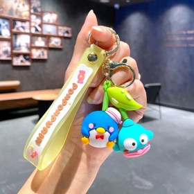 Resim Baijiafu2 Yeni Çizgi Film Animasyon Stitch Serisi Yumuşak Kauçuk Anahtarlık Bebek Çantası Kolye Anahtarlık Küçük Hediye (Yurt Dışından) 
