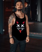 Resim Freeyez Devil Red Gym Fitness Tank Top Sporcu Atleti 