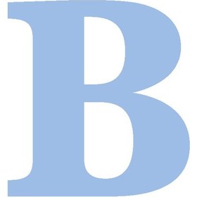 Resim Karton Harf Banner Mavi B 