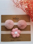 Resim KUZEY STORE 2li Fiyonk & Papatya Bebek Bandana Seti 