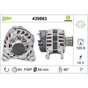 Resim ALTERNATOR 12V 120A CLIO IV DOKKER DUSTER LOGAN SANDERO 2 