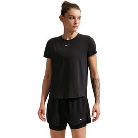 Resim Nike One Classic Kadın T-Shirt Siyah 