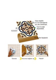 Resim Tink Kendinden Yapışkanlı Renkli Fas05 Desenli Pvc Karo 30x30 Cm 