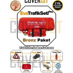 Resim Coverist Eva Trafik Seti Plus - 1 kg Yangın Tüpü - 2 Yıllık - Kırmızı - Bronz Paket 