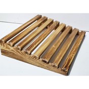 Resim Wooden City Masa Altı Ayaklık Ahşap Ayak Yükseltici Ayak Standı Masa Doğal Ahşap Ayaklıık Eskitme 