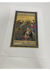 Resim Cesur Şövalye Ve Yoldaşları Adlı El Yapımı Minyatür Resim 20,5x12 Cm 