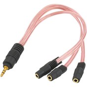 Resim 3 Lü Stereo Çoklayıcı 3 X 3.5 Mm Aux 5+1 Ses Sistemi Kablosu 