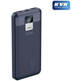 Resim Rova Pws601 Power Bank Hızlı Şarj Göstergeli Pd 10.000 Mah 22.5w Destekli Kvk Garantili Siyah 