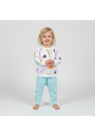 Resim Animal Kız Bebek Alt Üst Takım Yeşil 