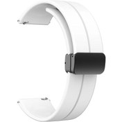 Resim Galaxy Watch Active 2 44mm Krd-84 20mm Uyumlu Hgea Kordon-beyaz 