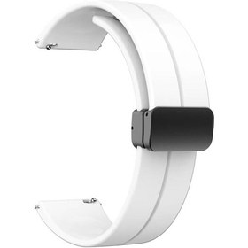 Resim Galaxy Watch Active 2 44mm Krd-84 20mm Uyumlu Hgea Kordon-beyaz 