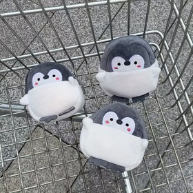 Resim Yeni Sevimli ve Sevimli Küçük Penguen Sikke Cüzdanı ve Veri Kablosu Çantası 