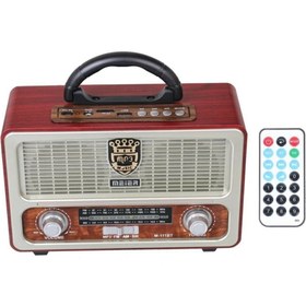 Resim Jollygraf Hediye Eskitme Radyo Şarjlı Bluetooth Ahşap Radyo radio23 