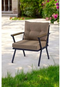 Resim Pilocco Demonte Metal Bahçe Mobilyası Tekli Sarı 60x60cm Sarı 