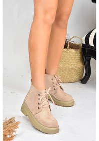Resim Fox Shoes Bej Süet Kadın Bot L996033802 