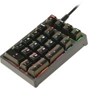 Resim Bestnify K21 Mekanik Sayısal Tuş Takımı 21 Anahtarlar Rgb Backlight Home Office 