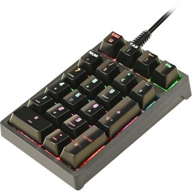 Resim Bestnify K21 Mekanik Sayısal Tuş Takımı 21 Anahtarlar Rgb Backlight Home Office 