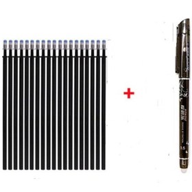 Resim Isı Ile Uçan Silinebilen Refill Kalem Içi ve Kalem Siyah Set 11 