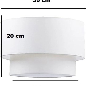 Resim Kumaş Başlık 2 Katlı Pasta Avize Yatak Odası Çocuk Odası 