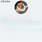 Resim Chuangyinshop İnce Düz 2 Adet Şeffaf Tpu Lüks Çanta Koruma Halkası - Altın Renk D-buckle Metal Halka, Pas Ve Çizilmeye Dayanıklı 