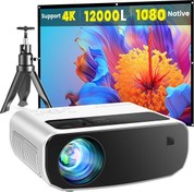 Resim 1080P FHD 12000L Taşınabilir Dış Mekan Projektörü Cibest