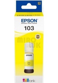 Resim EPSON 103 C13T00S44A SARI MÜREKKEP 65ML 